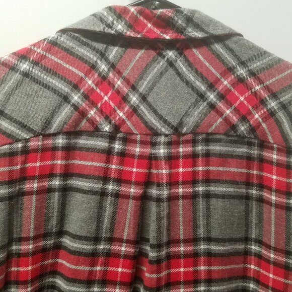 KUT from the Kloth Long Sleeve Plaid Flannel Button Down Shirt - Picture 7 of 13